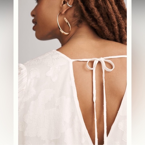 Anthropologie Sheer Surplice Blouse S - Picture 6 of 14